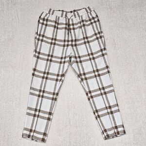 Asos Topman Skinny Check Plaid Stretch Jogger Pants w Drawstring Men's  Size 32
